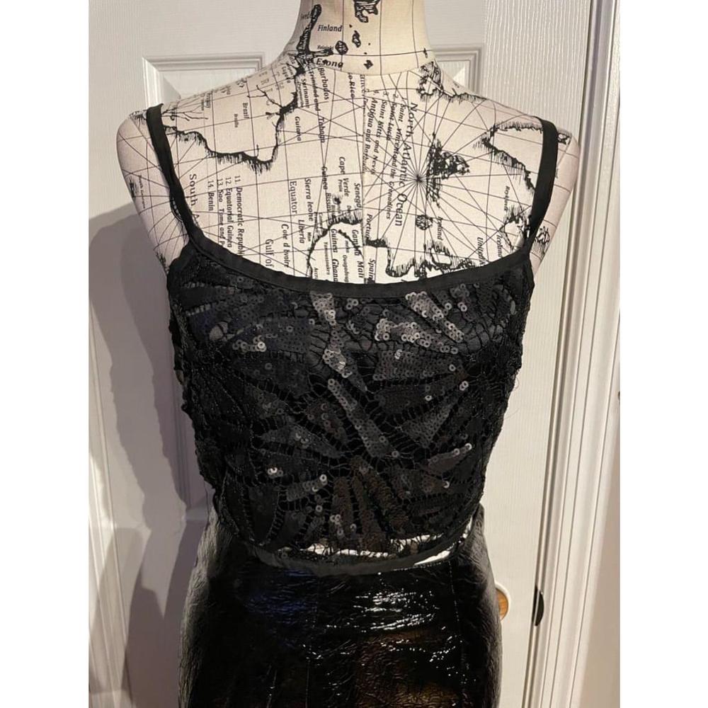 Forever 21 Vintage Y2K Tank Bandeau Bralette Bustier festival coastal black M